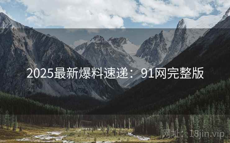 2025最新爆料速递：91网完整版