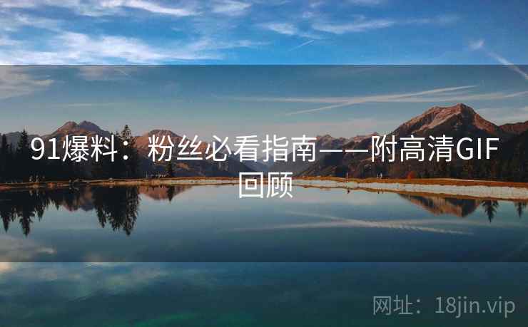 91爆料：粉丝必看指南——附高清GIF回顾
