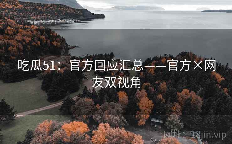 吃瓜51：官方回应汇总——官方×网友双视角