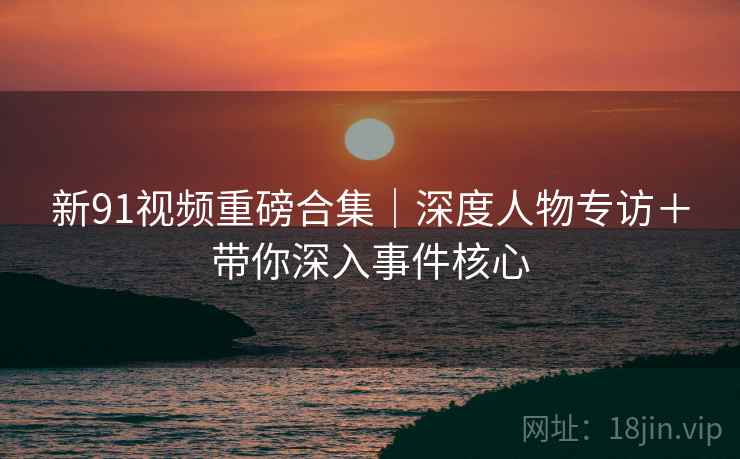 新91视频重磅合集｜深度人物专访＋带你深入事件核心
